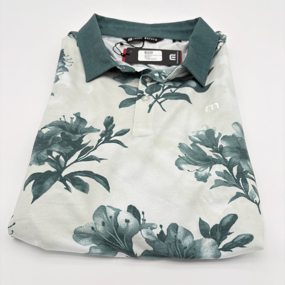 NWT Mens Travis Mathew Size XXL Moonbeam Featherweight Magnolia Golf Polo Shirt - Picture 5 of 8